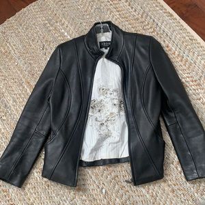 IZOD Leather Jacket Black